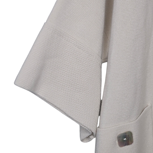 Chicos Marla Wynne Womens Beige Knit Kimono Sweater Size Small - Picture 4 of 11